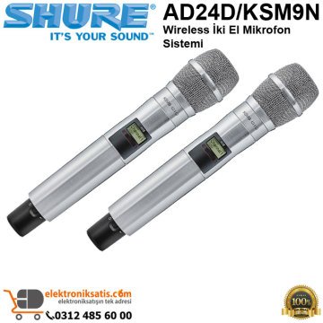 Shure AD24D/KSM9N Wireless iki El Mikrofon Sistemi