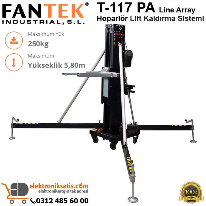 Fantek T-117 PA Line Array Hoparlör Lift Kaldırma Sistemi