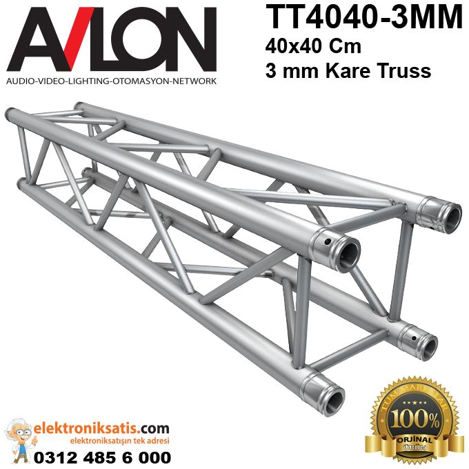 AVLON TT4040-3MM 40x40 Cm 3 Metre 3 mm Kare Truss