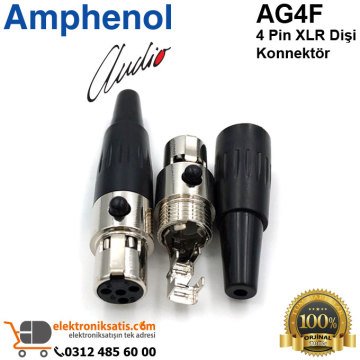 Amphenol AG4F 4 Pin Mini XLR Dişi Konnektör