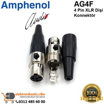 Amphenol AG4F 4 Pin Mini XLR Dişi Konnektör