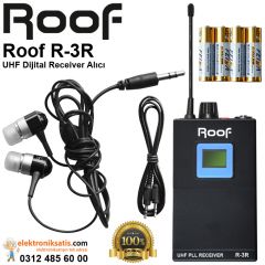 Roof R-3R UHF 32 Kanal Alıcı Kulaklık Receiver