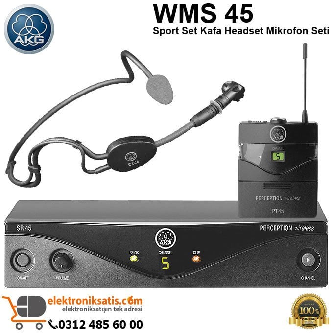 AKG WMS 45 Sport Set Kafa Mikrofon Seti