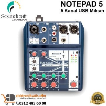 Soundcraft Notepad 5 5 Kanal USB Mikser