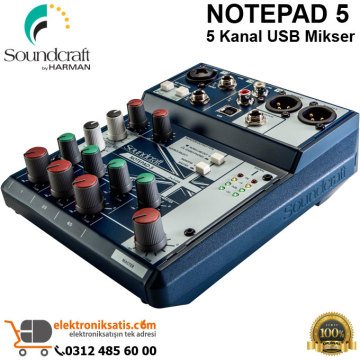 Soundcraft Notepad 5 5 Kanal USB Mikser