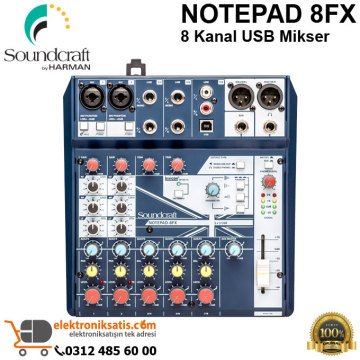 Soundcraft Notepad 8FX 8 Kanal USB Mikser