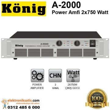 König A-2000 Power Amfi 2x750 Watt