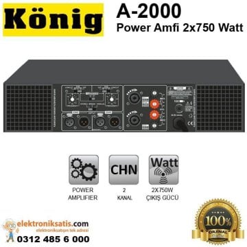 König A-2000 Power Amfi 2x750 Watt