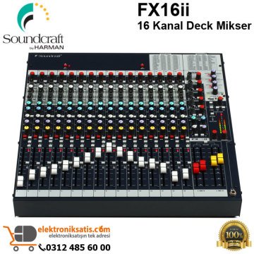 Soundcraft FX16ii 16 Kanal Deck Mikser