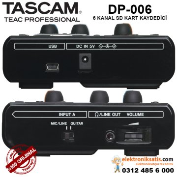 TASCAM DP-006 Pocket Studio Taşınabilir Kaydedici