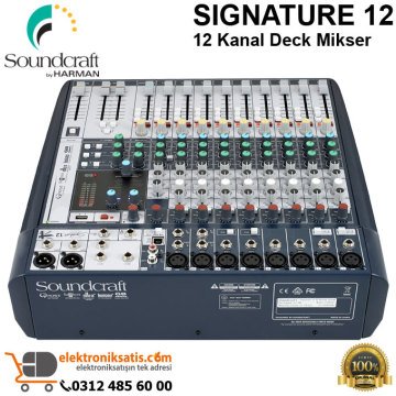 Soundcraft SIGNATURE 12 12 Kanal Deck Mikser