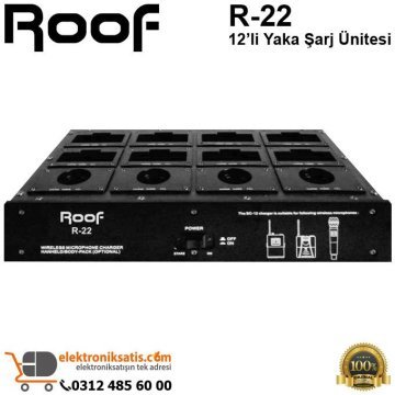 Roof R-22 12’li Yaka Mikrofonu Şarj Ünitesi