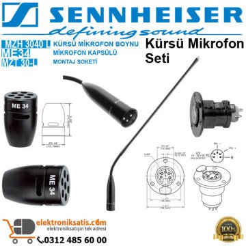 Sennheiser Kürsü Mikrofon Seti MHZ3040L