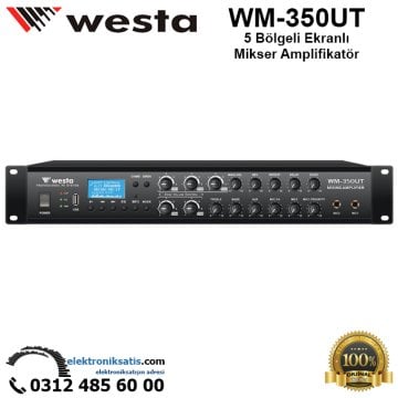 Westa WM-350UT 350W 5 Bölgeli Ekranlı Mikser Amplifikatör