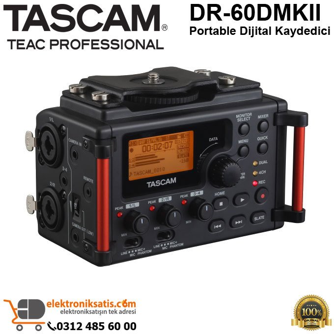 Tascam DR-60DMKII Portable Dijital Kaydedici