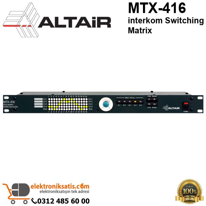 Altair MTX-416 intercom 4x16 Switching Matrix