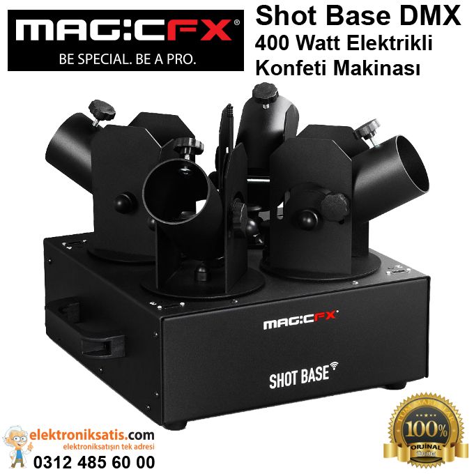 Magicfx Power Shot Base DMX 400 Watt Elektrikli Konfeti Makinası