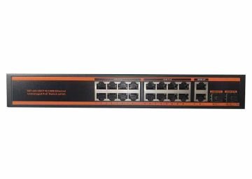 SWİTCH POE 16F+2G+2SFP 10/100 Ethernet PoE +Switch