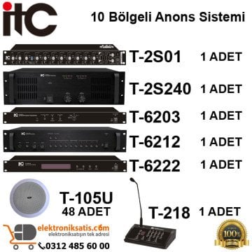 ITC 10 Bölgeli Anons Sistemi