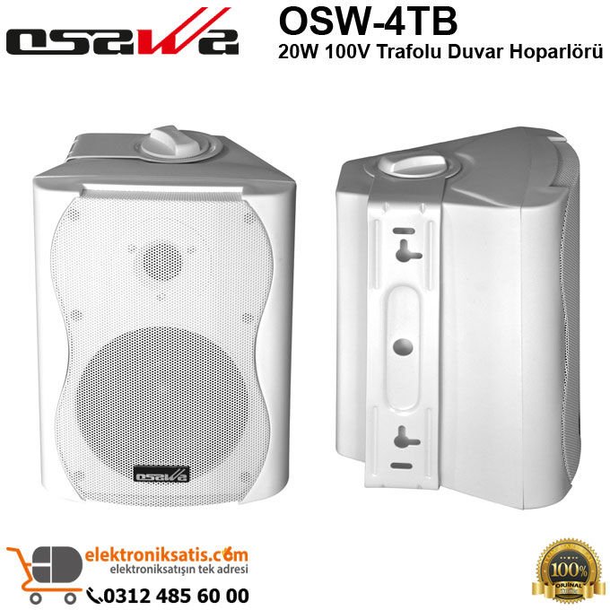 OSAWA OSW-4T Beyaz 100V Trafolu Duvar Hoparlörü