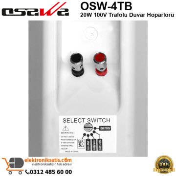 OSAWA OSW-4T Beyaz 100V Trafolu Duvar Hoparlörü