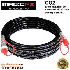 Magicfx CO2 3/4 Konnektörlü Yüksek Basınç Hortumu 6 Metre