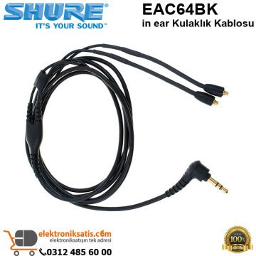 Shure EAC64BK in ear Kulaklık Kablosu