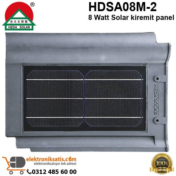 Zheijang HDSA08M-2 8W Solar Kiremit Panel