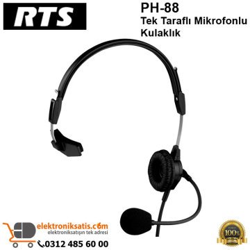 RTS PH-88 Tek Taraflı Mikrofonlu Kulaklık