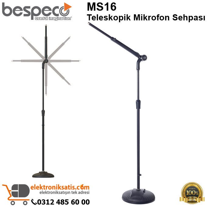 Bespeco MS16 Teleskopik Mikrofon Sehpası