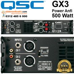 QSC GX3 Profesyonel Power Anfi 500 Watt