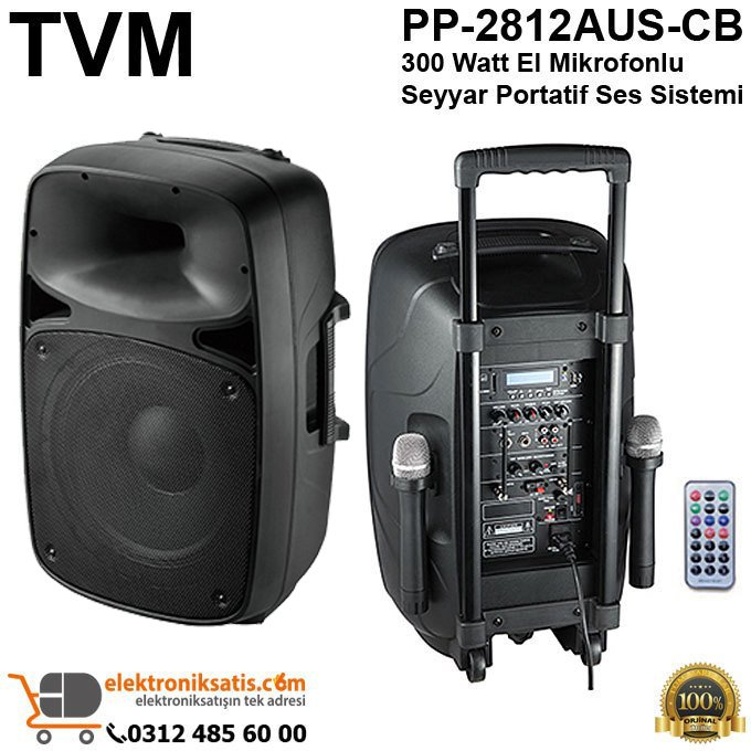 TVM PP-2812AUS-CB Seyyar Portatif Ses Sistemi