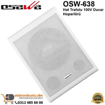 Osawa OSW-638 Hat Trafolu 100V Duvar Hoparlörü