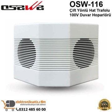 Osawa OSW-116 Çift Yönlü Hat Trafolu 100V Duvar Hoparlörü