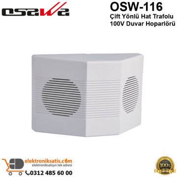 Osawa OSW-116 Çift Yönlü Hat Trafolu 100V Duvar Hoparlörü