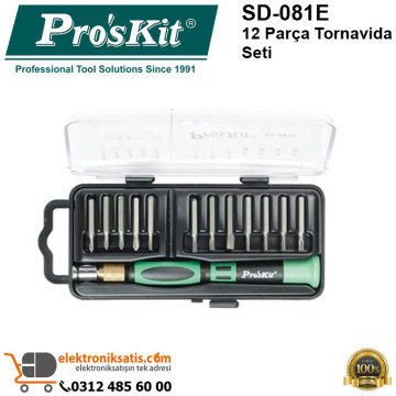 Proskit SD-081E 12 Parça Tornavida Seti