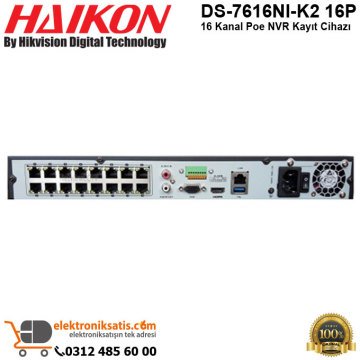 Haikon DS-7616NI-K2 16P 16 Kanal Poe NVR Kayıt Cihazı