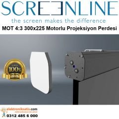 Screenline MOT 4:3 White ice 300x225 Motorlu Projeksiyon Perdesi
