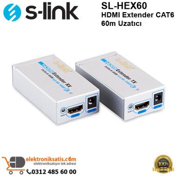 S-Link SL-HEX60 HDMI Extender CAT6 60m Uzatıcı