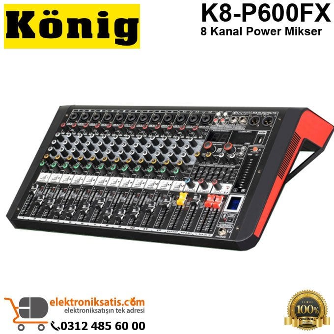 König K8-P600FX 8 Kanal Power Mikser