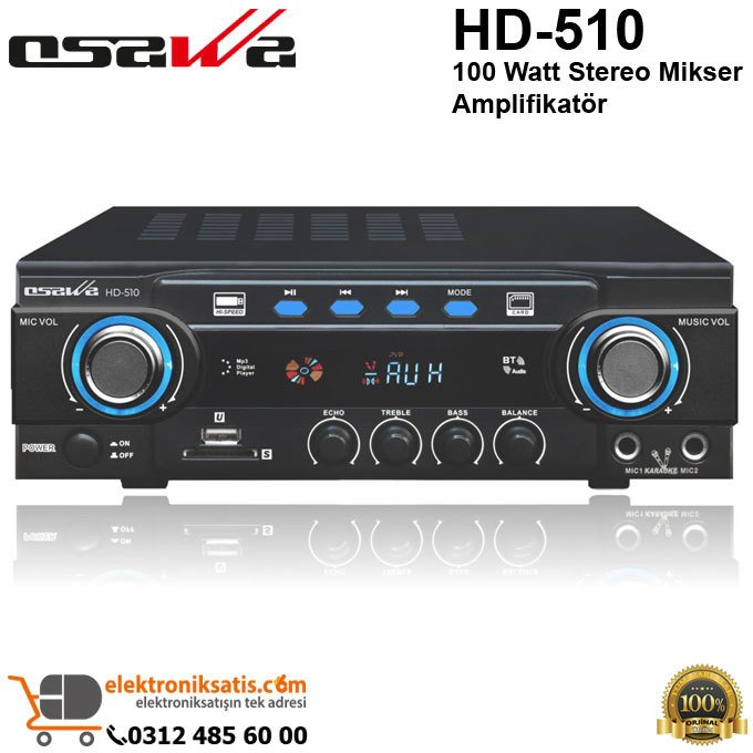 OSAWA HD-510 100 Watt Stereo Amplifikatör