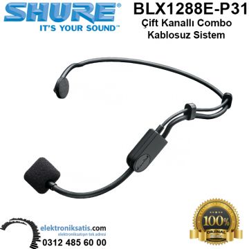 Shure BLX1288E-P31 Çift Kanallı Combo Kablosuz Sistem