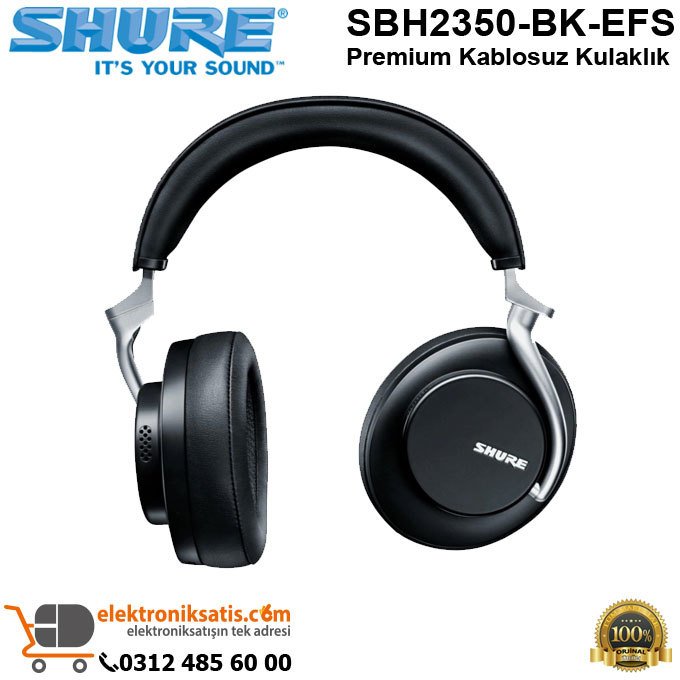 Shure SBH2350-BK-EFS Premium Kablosuz Kulaklık