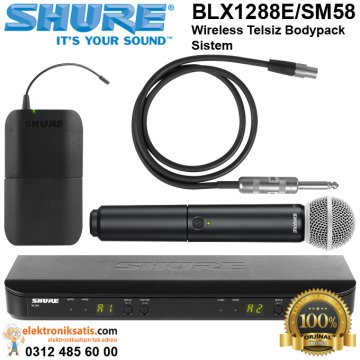 Shure BLX1288E-SM58 Kablosuz Mikrofon Seti