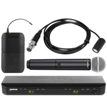 Shure BLX1288E-W85 Wireless Telsiz Yaka Mikrofonu Sistemi