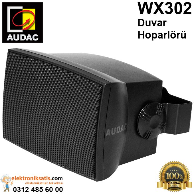AUDAC WX302 30 Watt Duvar Hoparlörü Siyah
