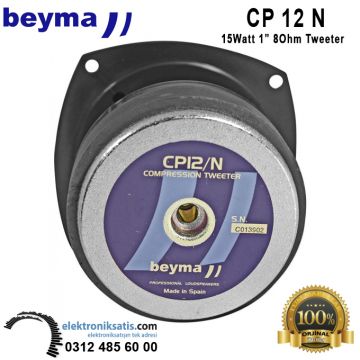 Beyma CP 12N 15 Watt 1'' 8 Ohm Dome Tweeter