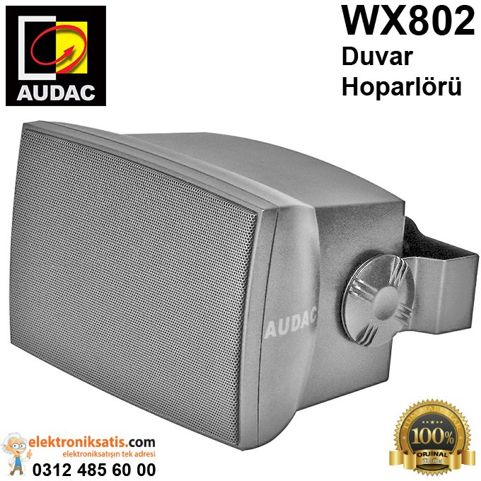 AUDAC WX802 70 Watt Duvar Hoparlörü Gri