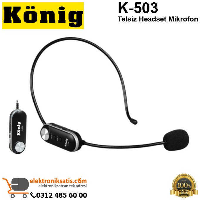 König K-503 Telsiz Headset Mikrofon