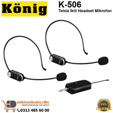 König K-506 Telsiz ikili Headset Mikrofon